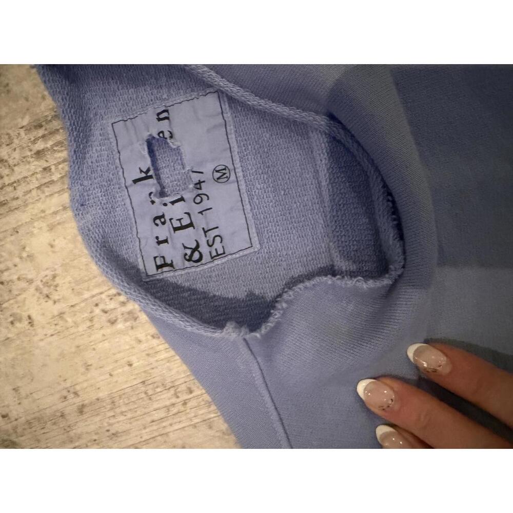 Frank & Eileen Anna Light Blue Capelet Sweatshirt Size M - Picture 3 of 5